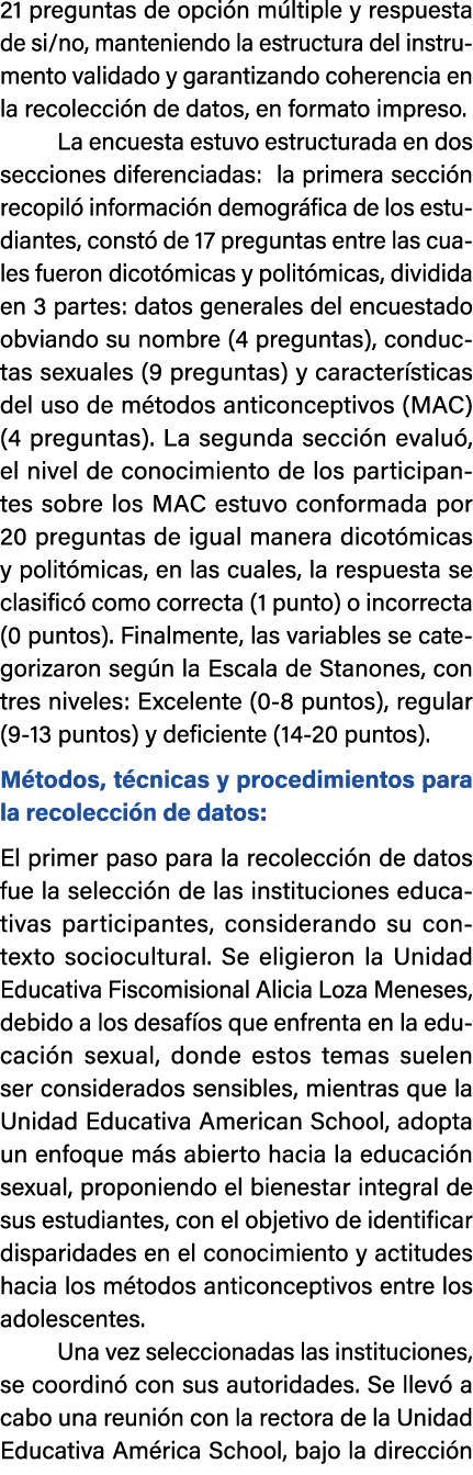 21 preguntas de opci n m ltiple y respuesta de si/no, manteniendo la estructura del instrumento validado y garantizan...