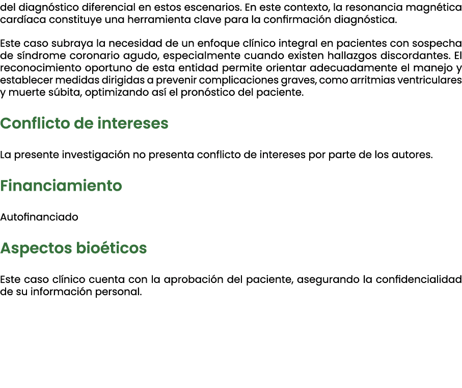 del diagn stico diferencial en estos escenarios. En este contexto, la resonancia magn tica card aca constituye una he...