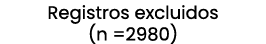 Registros excluidos (n =2980)