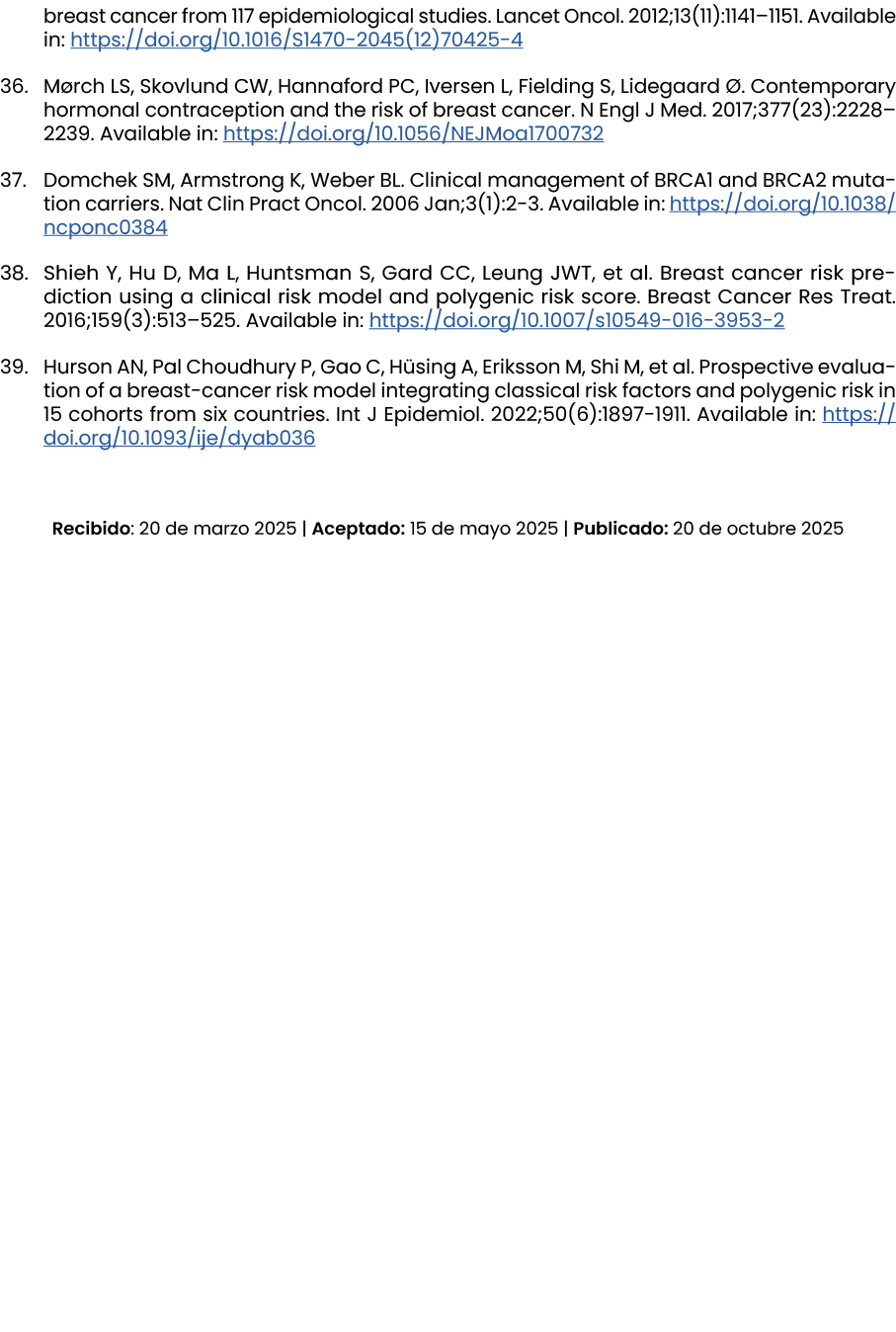 breast cancer from 117 epidemiological studies. Lancet Oncol. 2012;13(11):1141–1151. Available in: https://doi.org/10...