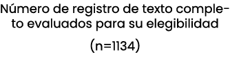 N mero de registro de texto completo evaluados para su elegibilidad (n=1134) 