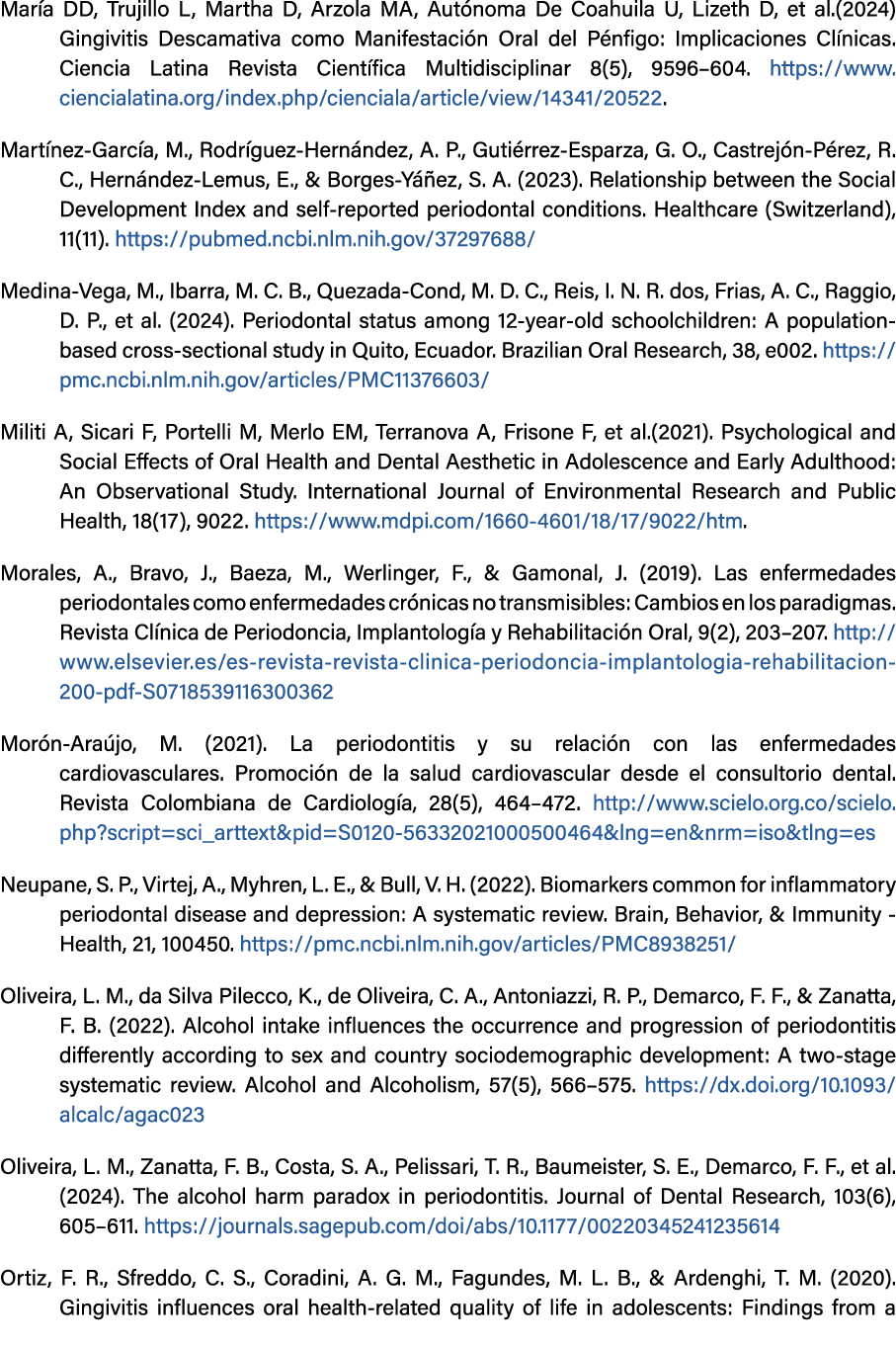 Mar a DD, Trujillo L, Martha D, Arzola MA, Aut noma De Coahuila U, Lizeth D, et al.(2024) Gingivitis Descamativa como...