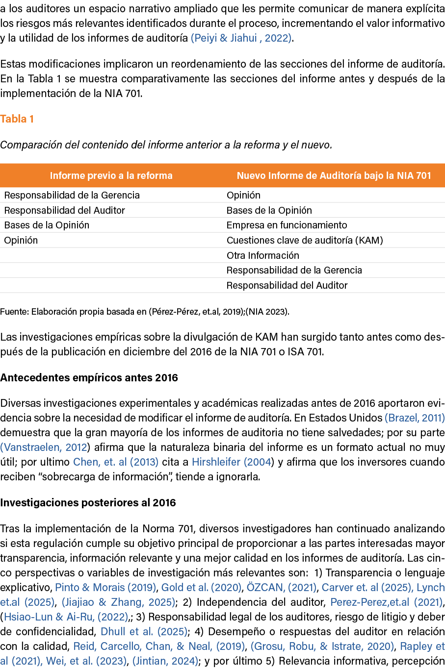 a los auditores un espacio narrativo ampliado que les permite comunicar de manera expl cita los riesgos m s relevante...