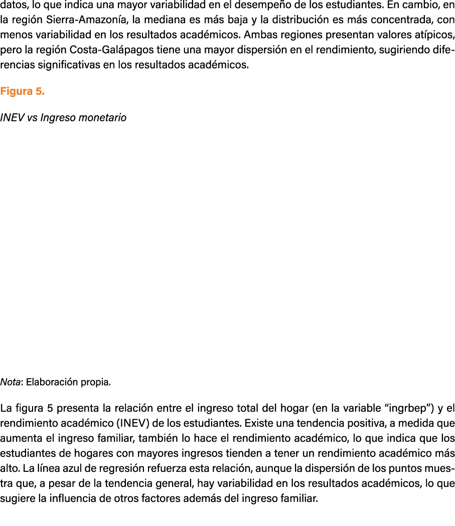 datos, lo que indica una mayor variabilidad en el desempe o de los estudiantes. En cambio, en la regi n Sierra Amazon...