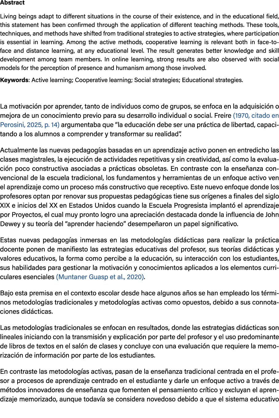 Abstract Living beings adapt to different situations in the course of their existence, and in the educational field, ...