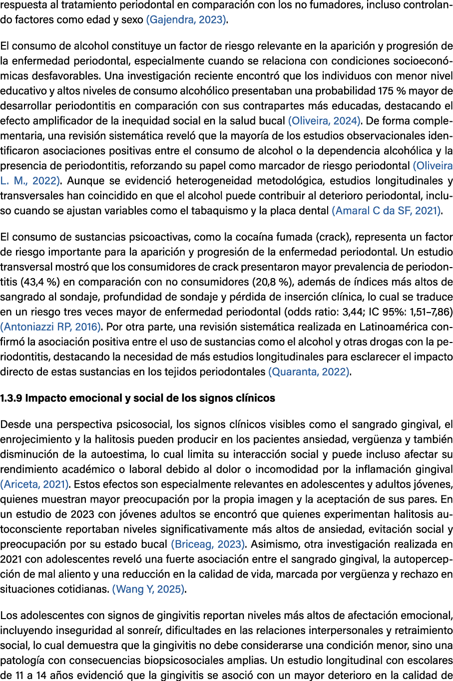 respuesta al tratamiento periodontal en comparaci n con los no fumadores, incluso controlando factores como edad y se...