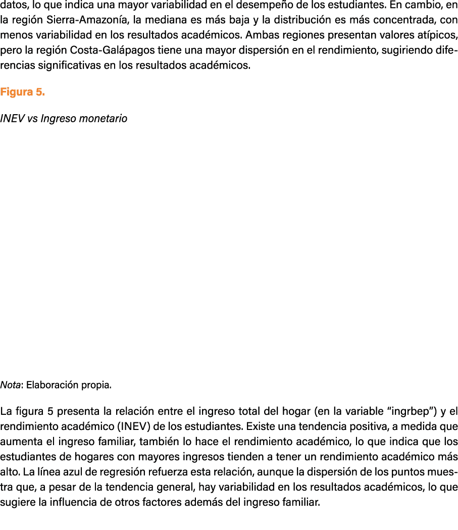 datos, lo que indica una mayor variabilidad en el desempe o de los estudiantes. En cambio, en la regi n Sierra Amazon...