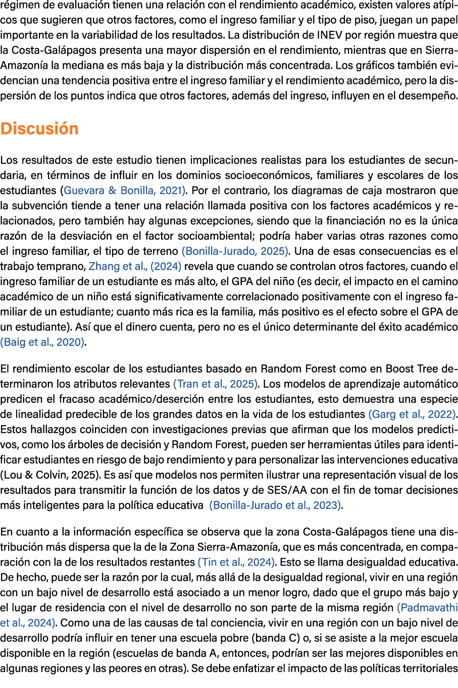 r gimen de evaluaci n tienen una relaci n con el rendimiento acad mico, existen valores at picos que sugieren que otr...