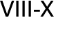 VIII X