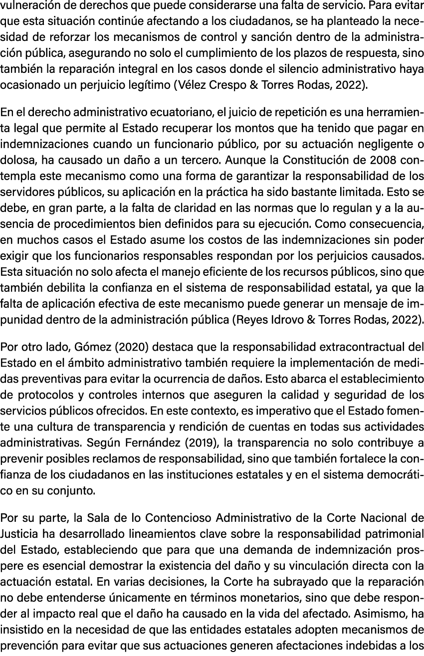vulneraci n de derechos que puede considerarse una falta de servicio. Para evitar que esta situaci n contin e afectan...