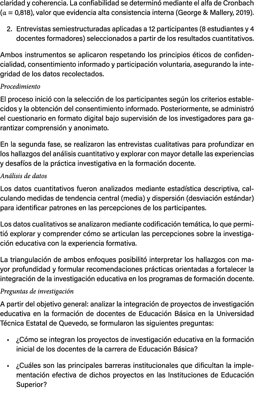 claridad y coherencia. La confiabilidad se determin mediante el alfa de Cronbach (α = 0,818), valor que evidencia al...