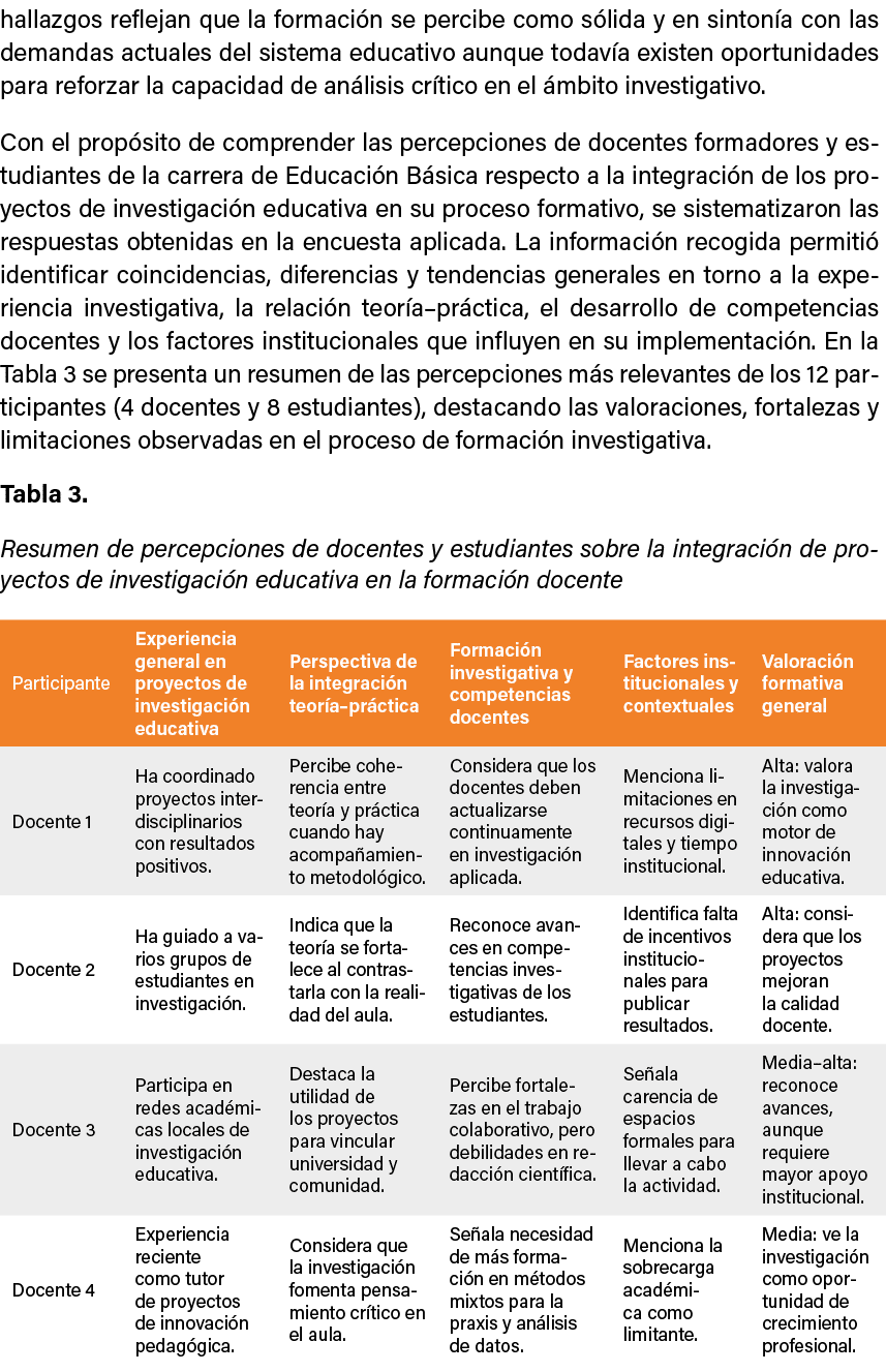 hallazgos reflejan que la formaci n se percibe como s lida y en sinton a con las demandas actuales del sistema educat...