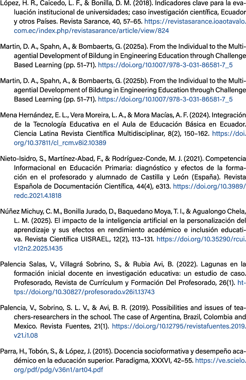 L pez, H. R., Caicedo, L. F., & Bonilla, D. M. (2018). Indicadores clave para la evaluaci n institucional de universi...