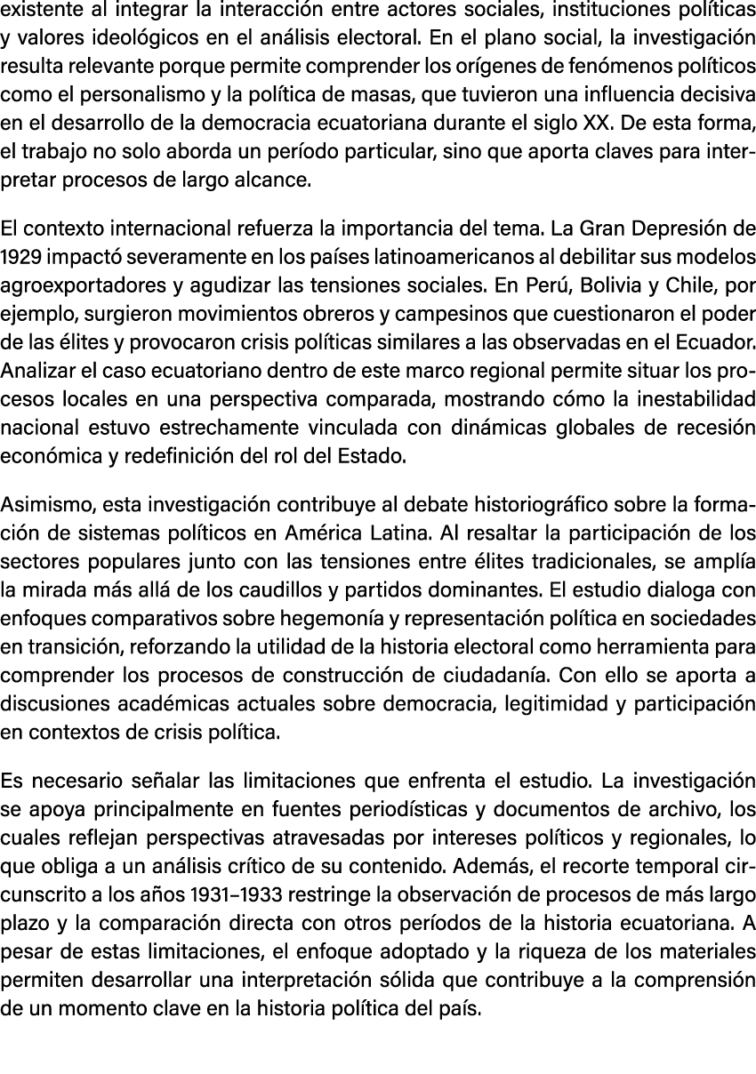 existente al integrar la interacci n entre actores sociales, instituciones pol ticas y valores ideol gicos en el an l...