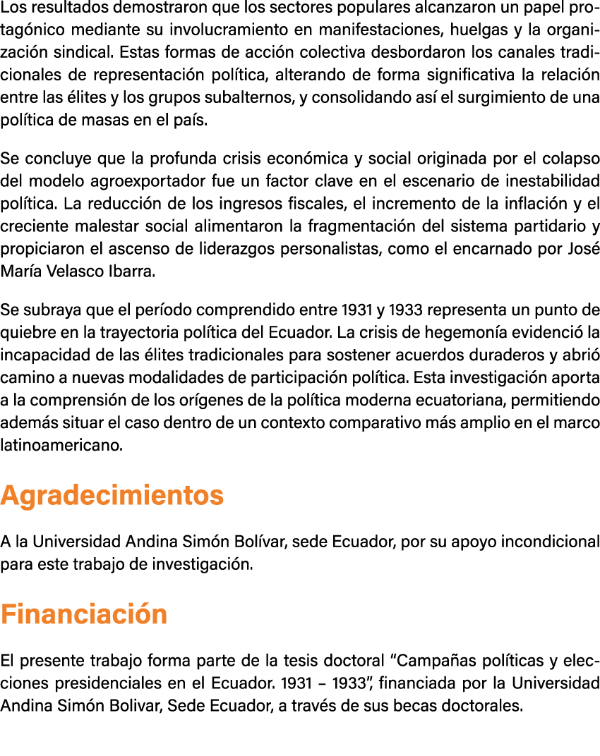 Los resultados demostraron que los sectores populares alcanzaron un papel protag nico mediante su involucramiento en ...